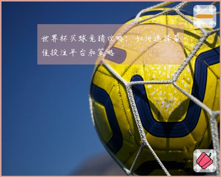 世界杯买球竞猜攻略：如何选择最佳投注平台和策略