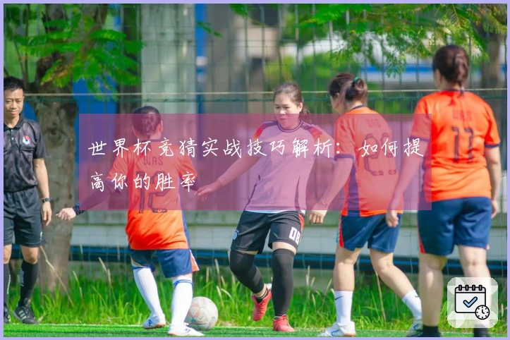 世界杯竞猜实战技巧解析：如何提高你的胜率
